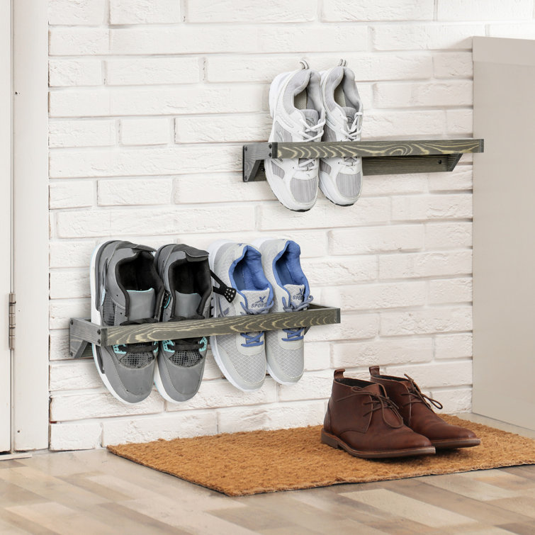 Small wall best sale shoe rack